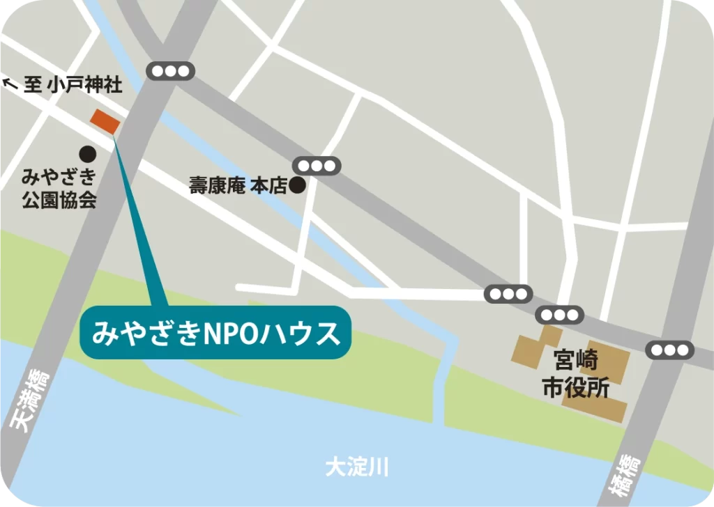 NPOハウスの所在地地図